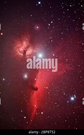 The Horsehead Nebula, Barnard 33 in the Orion constellation Stock Photo ...