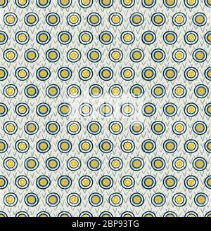 Colored circles seamless paattern. Hand made multicolored round shapes on white background. Simple pattern for textile, wrapper. Vector illustration Stock Vector
