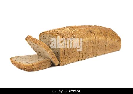 wheat and rye bread with seeds Stock Photo
