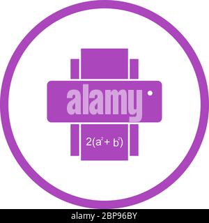 Beautiful Printer Glyph Vector Icon Stock Vector
