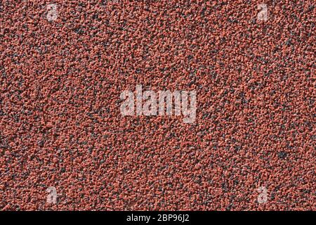 close view of the wall surface, decorative finishing, heat insulation granules or granite particles Stock Photo