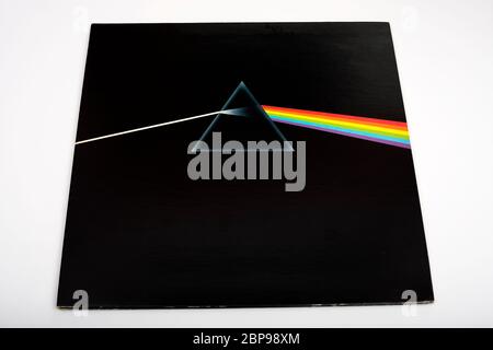 Pink Floyd Dark Side Of The Moon vinyl record Stock Photo