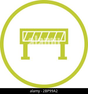 Beautiful Volleyball Net Glyph Vector Icon Stock Vector