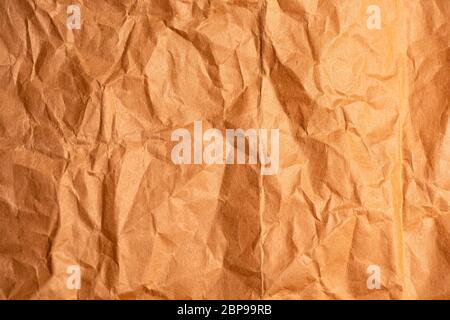 Brown wrinkle recycle paper vintage style background. Stock Photo
