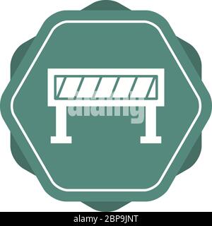 Beautiful Volleyball Net Glyph Vector Icon Stock Vector