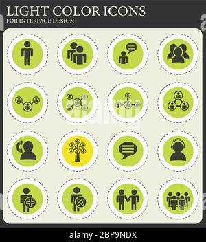 community web icons for user interface design Stock Photo - Alamy