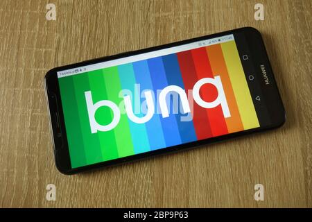 Bunq bank logo displayed on smartphone Stock Photo
