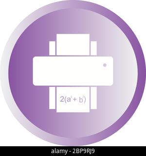 Beautiful Printer Glyph Vector Icon Stock Vector