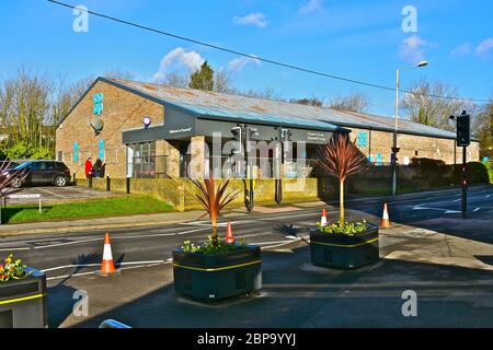 The Coop retail store located in Pencoed town centre,near Bridgend. Cars parked outside. Stock Photo