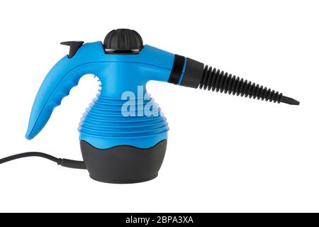 Steam Cleaner machine isolated on white background. Stock Photo