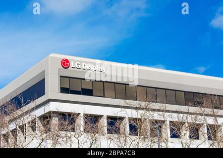 LG Display HQ campus exterior in Silicon Valley - San Jose, California, USA - 2020 Stock Photo