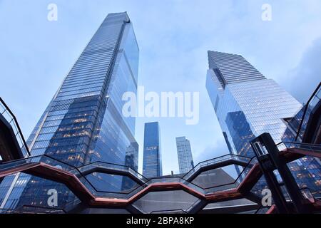 New York City, NY, USA - December 4 , 2019. The Vessel, unique structure and visitor attraction, part of the Hudson Yards Redevelopment Project . Stock Photo
