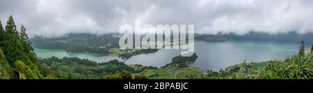 Walk on the Azores archipelago. Discovery of the island of Sao Miguel, Azores. Portugal Stock Photo