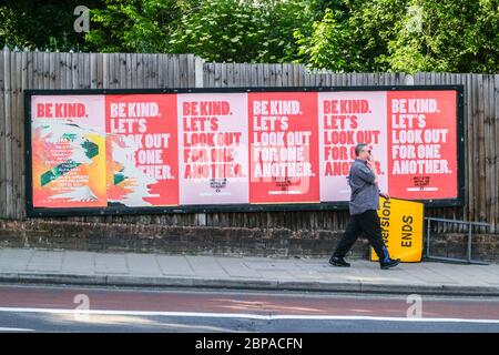 Hornsey, London, UK. 18th May 2020. Coronavirus pandemic: Posters with positive messages. Credit: Matthew Chattle/Alamy Live News Stock Photo