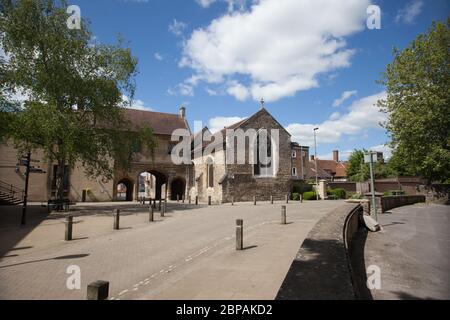 Historic Buildings on Abbey Close in Abingdon, Oxfordshire Stock Photo