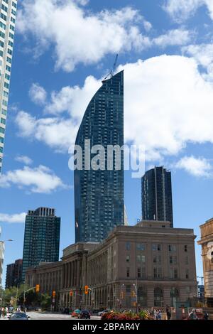 Toronto, Canada - 9 September 2017: The L Tower and Dominion Public Building Stock Photo