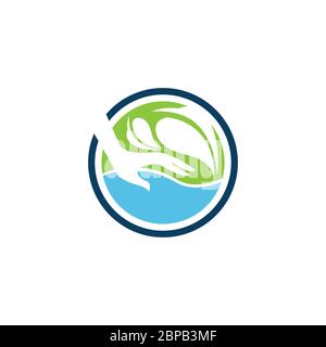 Chiropractic massage vector icon symbol or logo Stock Vector