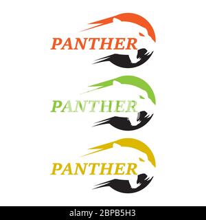 Fearless Panther. Roaring Predator. Roaring Panther. Panther half body. Roaring fang face. Combine with text.EPS 10 Stock Vector