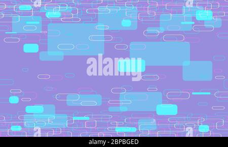 abstract modern lilac background with rounded rectangles Stock Vector