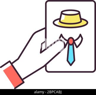 Guess game RGB color iconGuess game RGB color icon Stock Vector