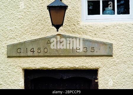 House dated 1450 in Hurworth on Tees, Borough of Darlington, England Stock Photo