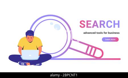 Search - advanced tools for business Stock Vector