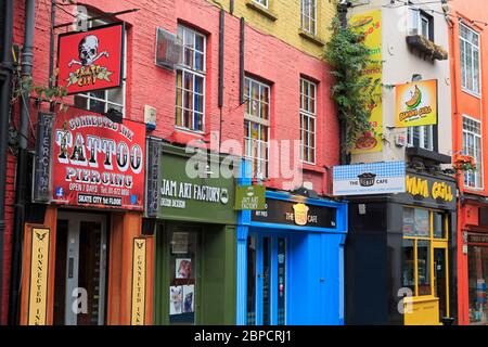 Crown Alley, Temple Bar, Dublin City, County Dublin, Leinster, Ireland, Europe Stock Photo