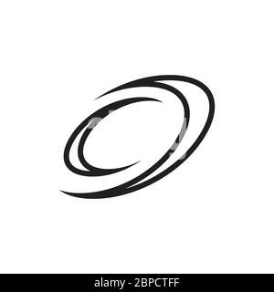 abstract swoosh icon vector on white background Stock Vector