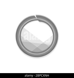 glass glossy circle design vector illustration Stock Vector