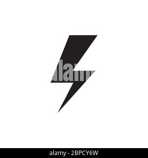 lightning bolt symbol vector. creative icon. vector illustration. Stock Vector