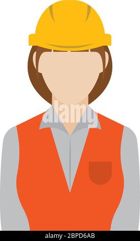 Isolated civil engineer icon Stock Vector