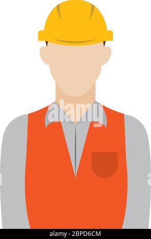 Isolated civil engineer icon Stock Vector
