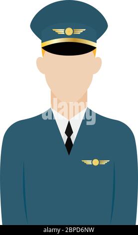 Isolated pilot icon Stock Vector