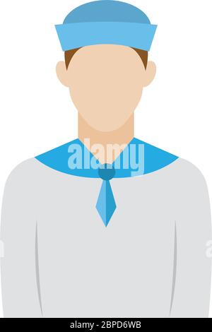 Isolated sailor icon Stock Vector