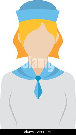 Isolated sailor icon Stock Vector