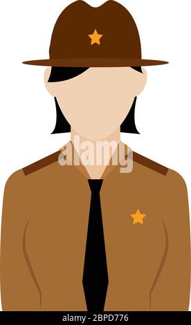 Isolated ranger icon Stock Vector