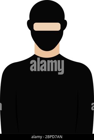 Isolated thief icon Stock Vector