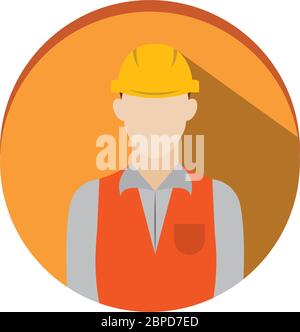 Isolated civil engineer icon Stock Vector