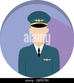Isolated pilot icon Stock Vector