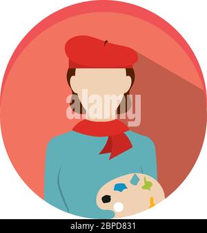 Isolated painter icon Stock Vector