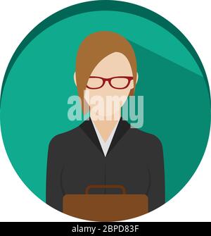 Isolated attorney icon Stock Vector