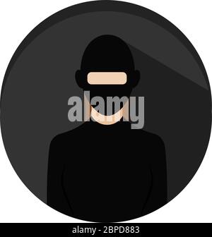 Isolated thief icon Stock Vector