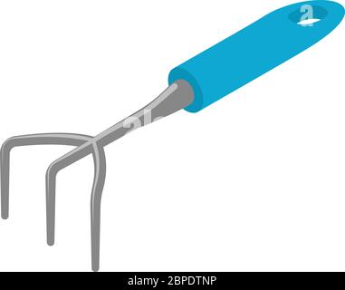 Hand plant rake icon. Isometric of hand plant rake vector icon for web design isolated on white background Stock Vector