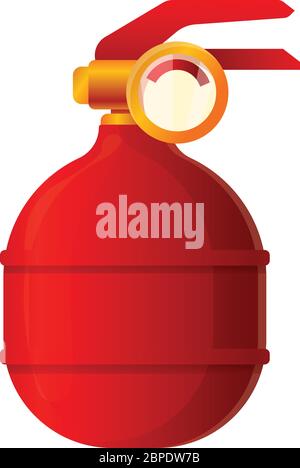 Car fire extinguisher icon. Cartoon of car fire extinguisher vector icon for web design isolated on white background Stock Vector