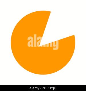 Beautiful Pie Chart Glyph Vector Icon Stock Vector