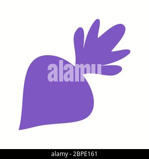 Beautiful Beet Glyph Vector Icon Stock Vector