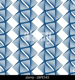 Classic Blue color 2020 web graphic pattern. Vector blue guilloche seamless pattern design Stock Vector