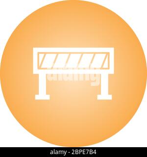 Beautiful Volleyball Net Glyph Vector Icon Stock Vector