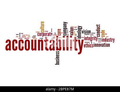 Accountability word cloud Stock Photo