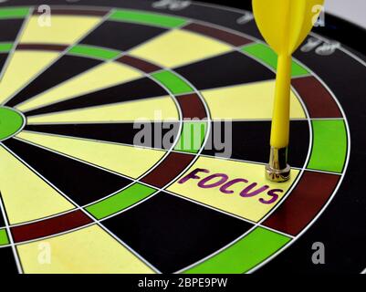 Hit right on target Stock Photo